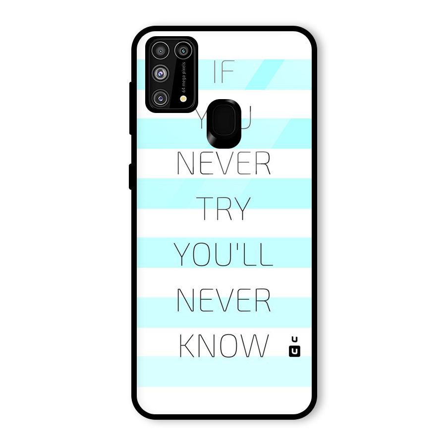 Try Know Glass Back Case for Galaxy F41