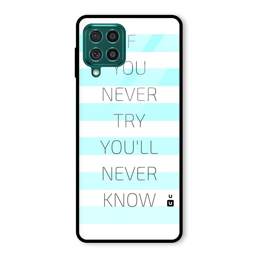 Try Know Glass Back Case for Galaxy F62