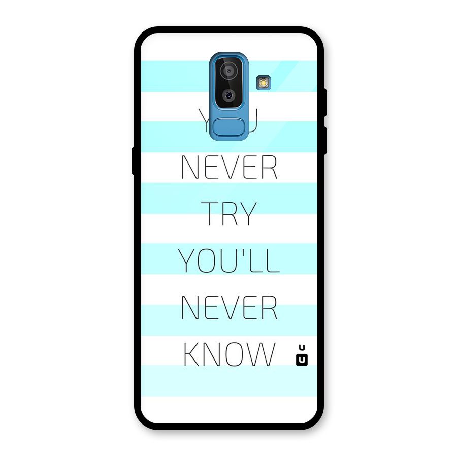 Try Know Glass Back Case for Galaxy J8