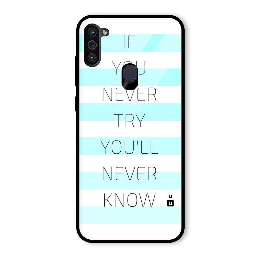 Try Know Glass Back Case for Galaxy M11