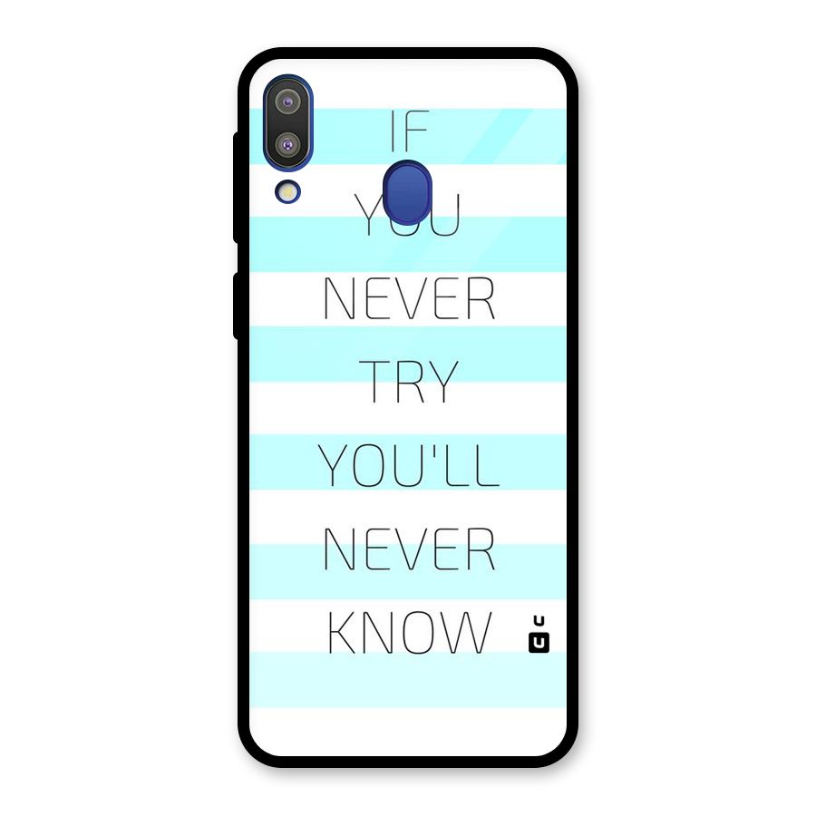 Try Know Glass Back Case for Galaxy M20