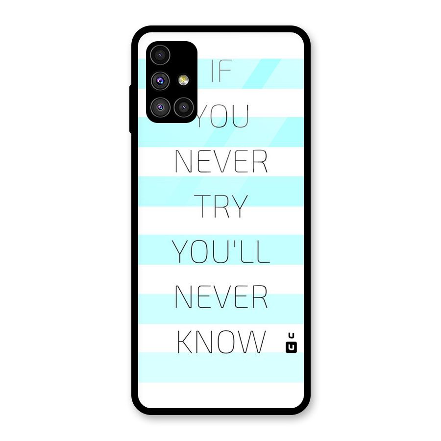 Try Know Glass Back Case for Galaxy M51