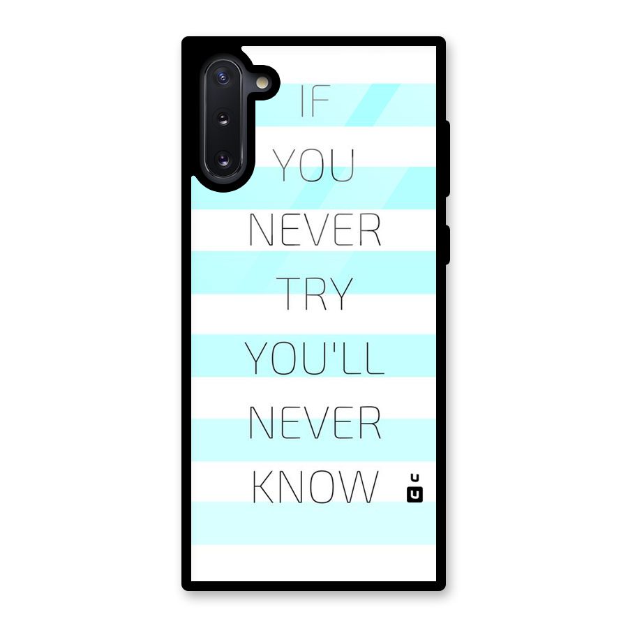 Try Know Glass Back Case for Galaxy Note 10