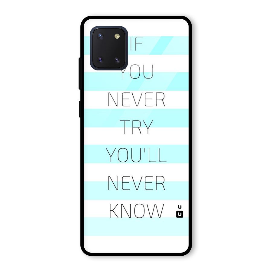 Try Know Glass Back Case for Galaxy Note 10 Lite