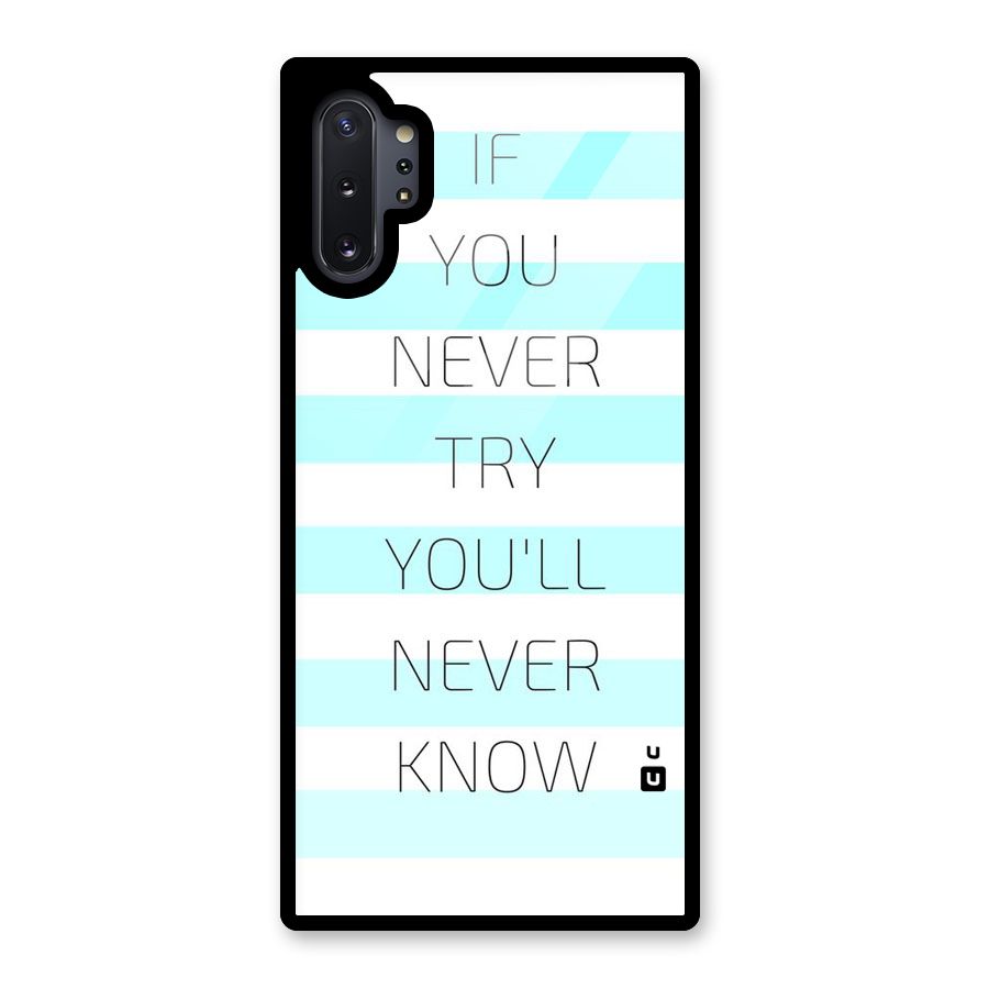 Try Know Glass Back Case for Galaxy Note 10 Plus
