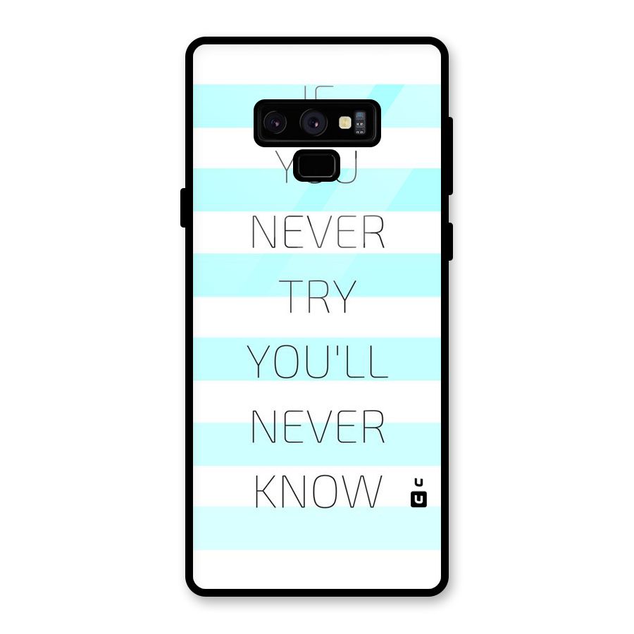 Try Know Glass Back Case for Galaxy Note 9