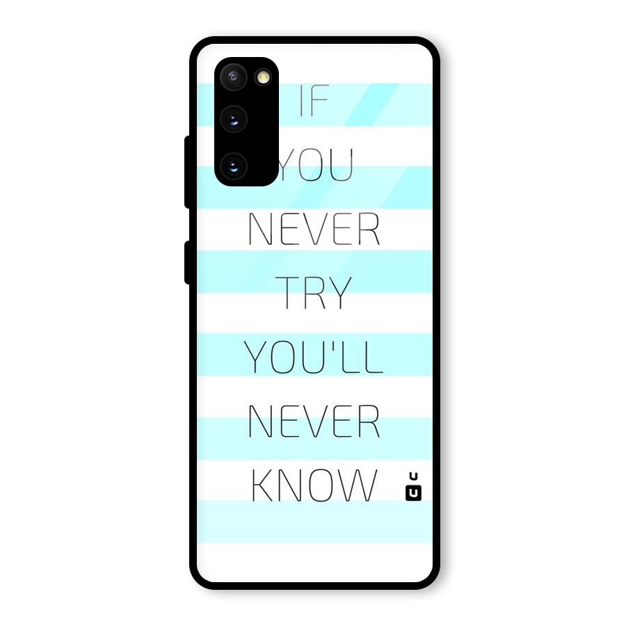 Try Know Glass Back Case for Galaxy S20 FE 5G