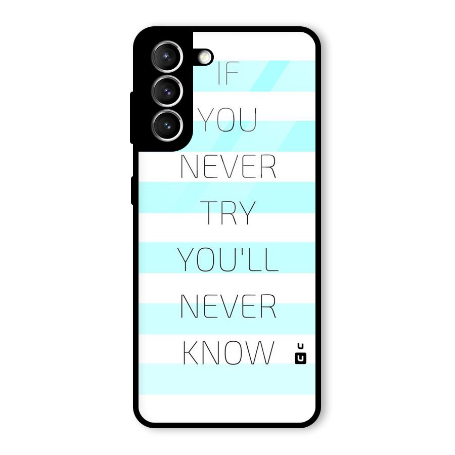 Try Know Glass Back Case for Galaxy S21 5G