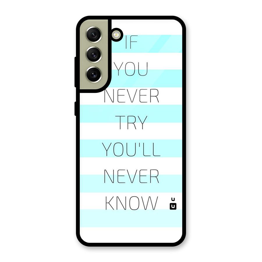 Try Know Glass Back Case for Galaxy S21 FE 5G