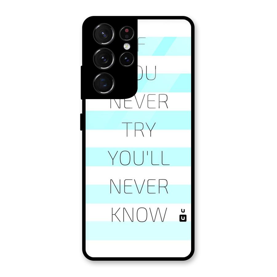 Try Know Glass Back Case for Galaxy S21 Ultra 5G