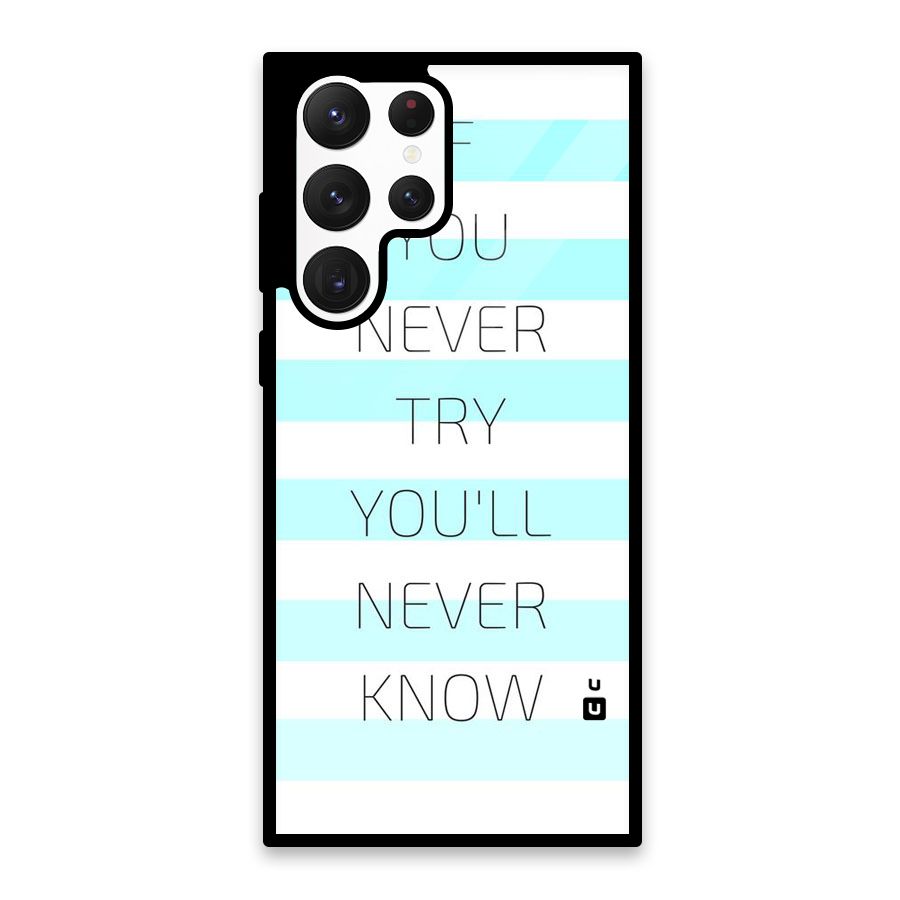 Try Know Glass Back Case for Galaxy S22 Ultra 5G