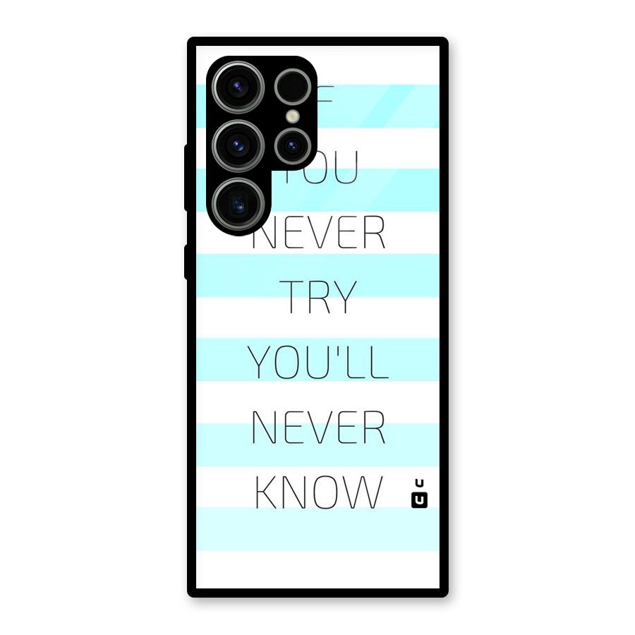 Try Know Glass Back Case for Galaxy S23 Ultra