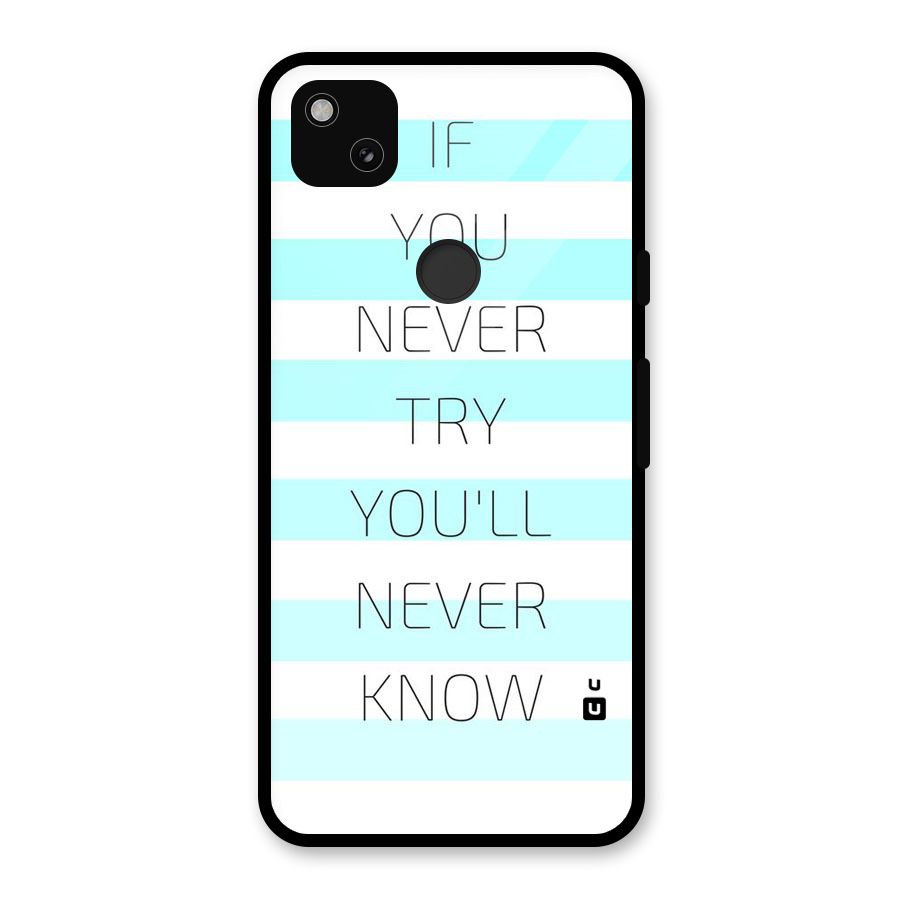 Try Know Glass Back Case for Google Pixel 4a