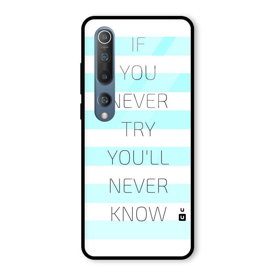 Try Know Glass Back Case for Mi 10
