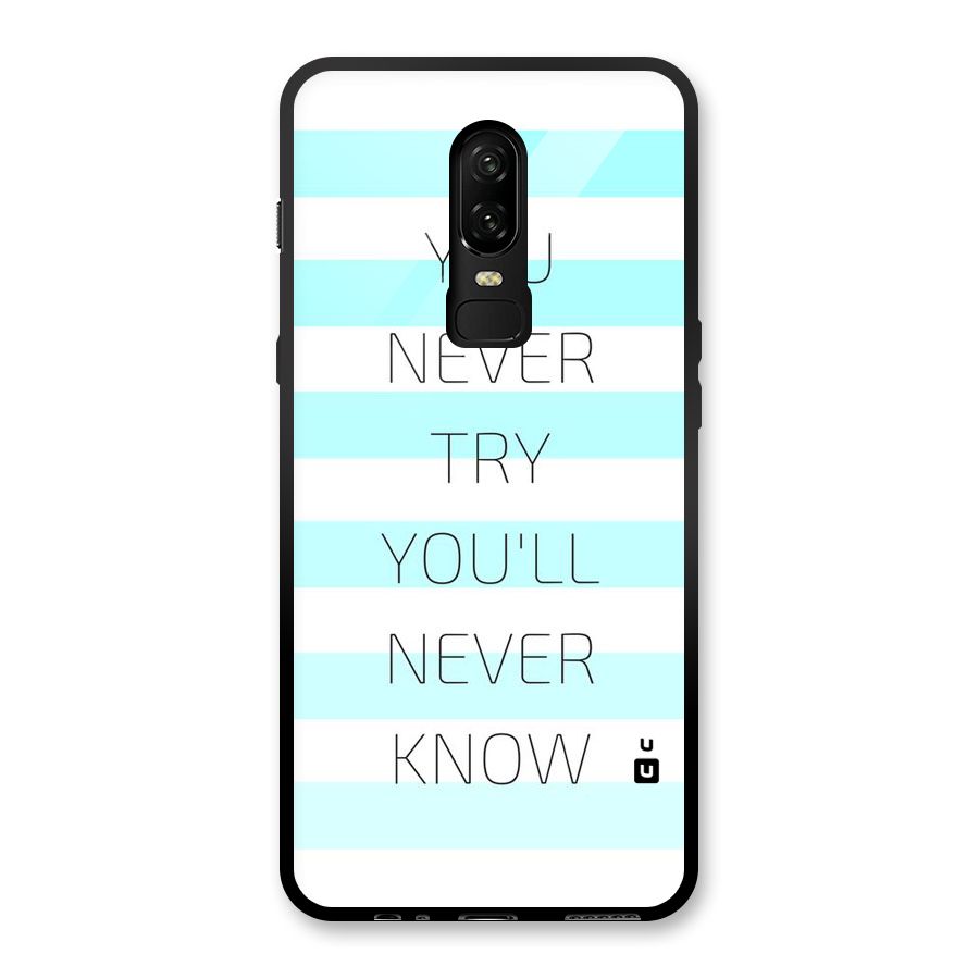 Try Know Glass Back Case for OnePlus 6