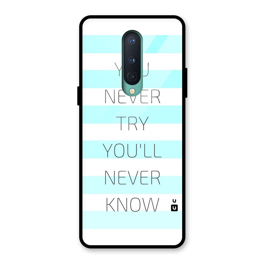 Try Know Glass Back Case for OnePlus 8