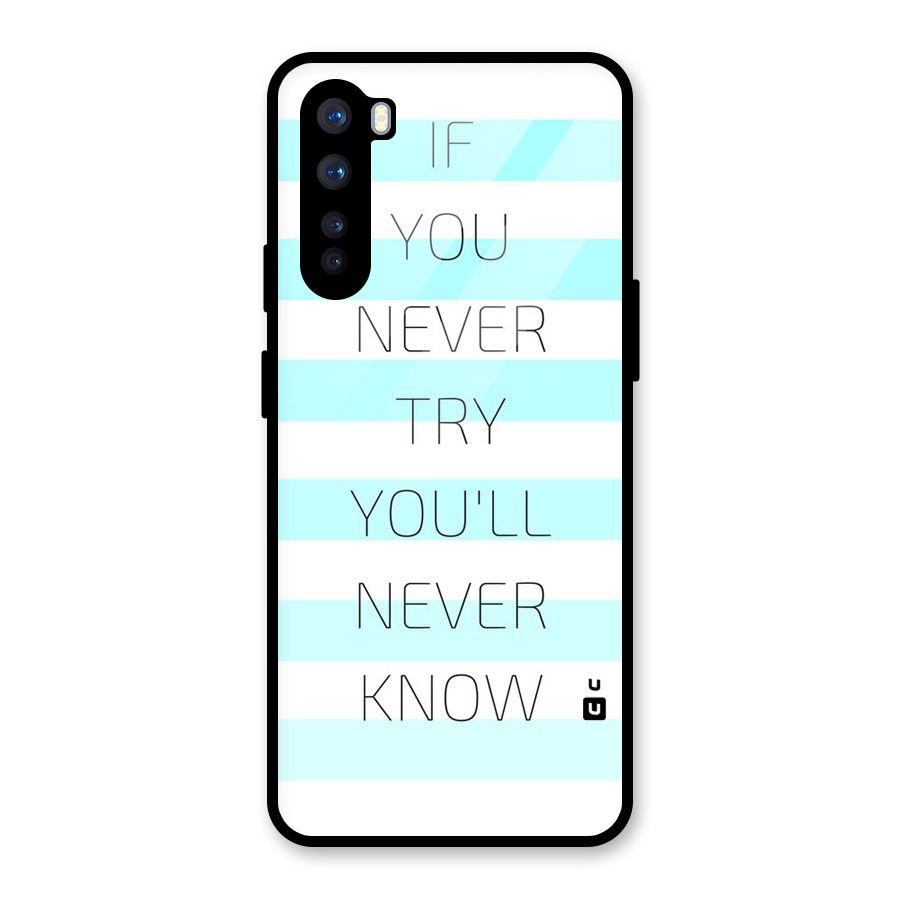 Try Know Glass Back Case for OnePlus Nord