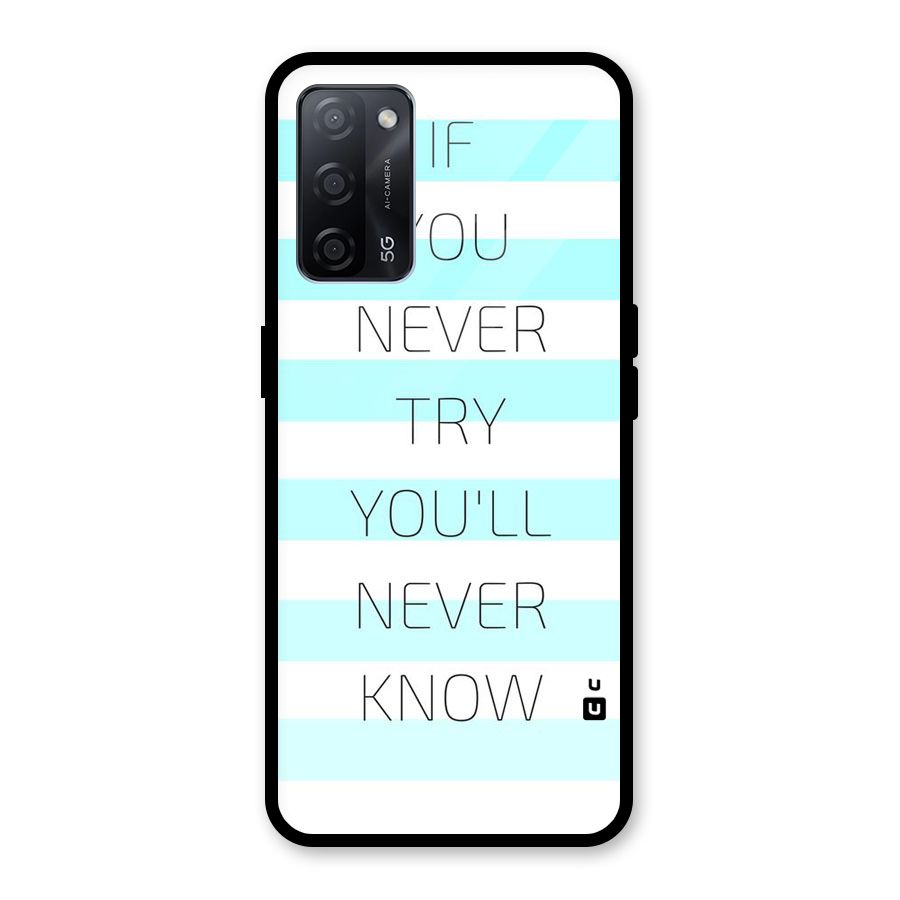 Try Know Glass Back Case for Oppo A53s 5G