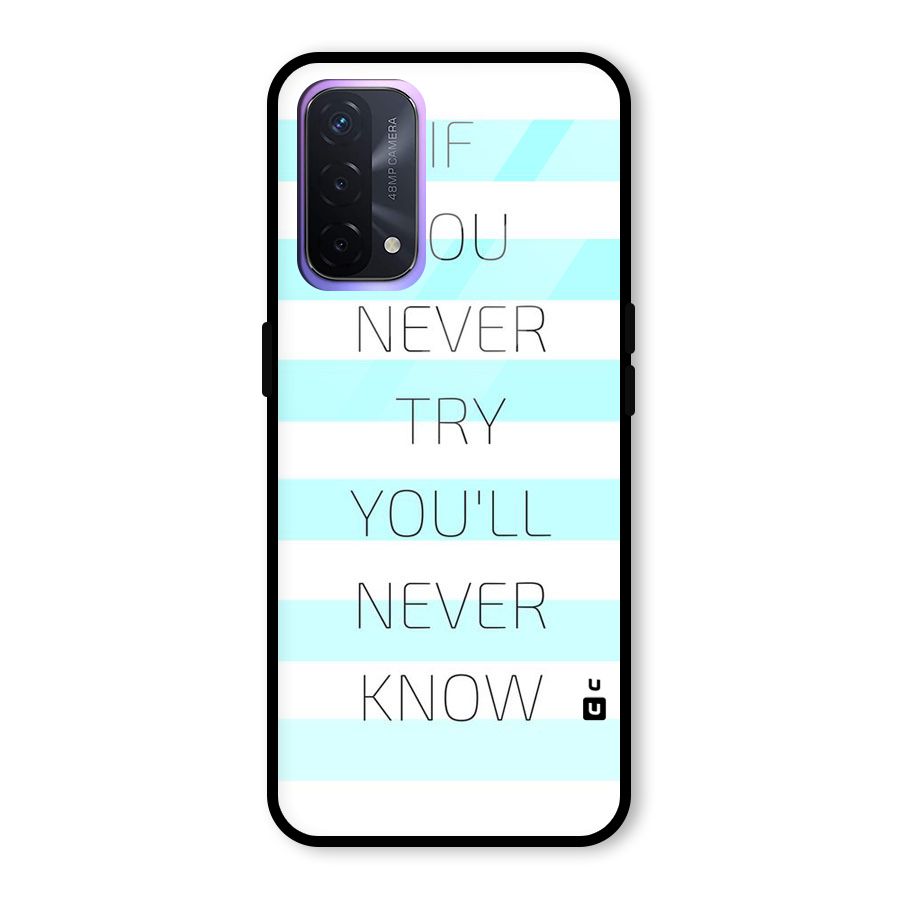 Try Know Glass Back Case for Oppo A74 5G