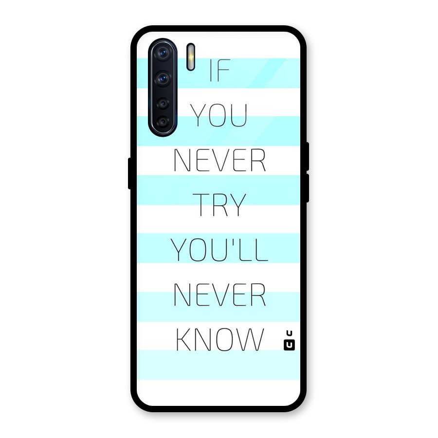 Try Know Glass Back Case for Oppo F15