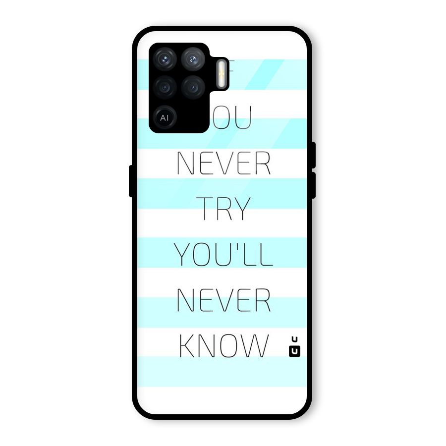 Try Know Glass Back Case for Oppo F19 Pro