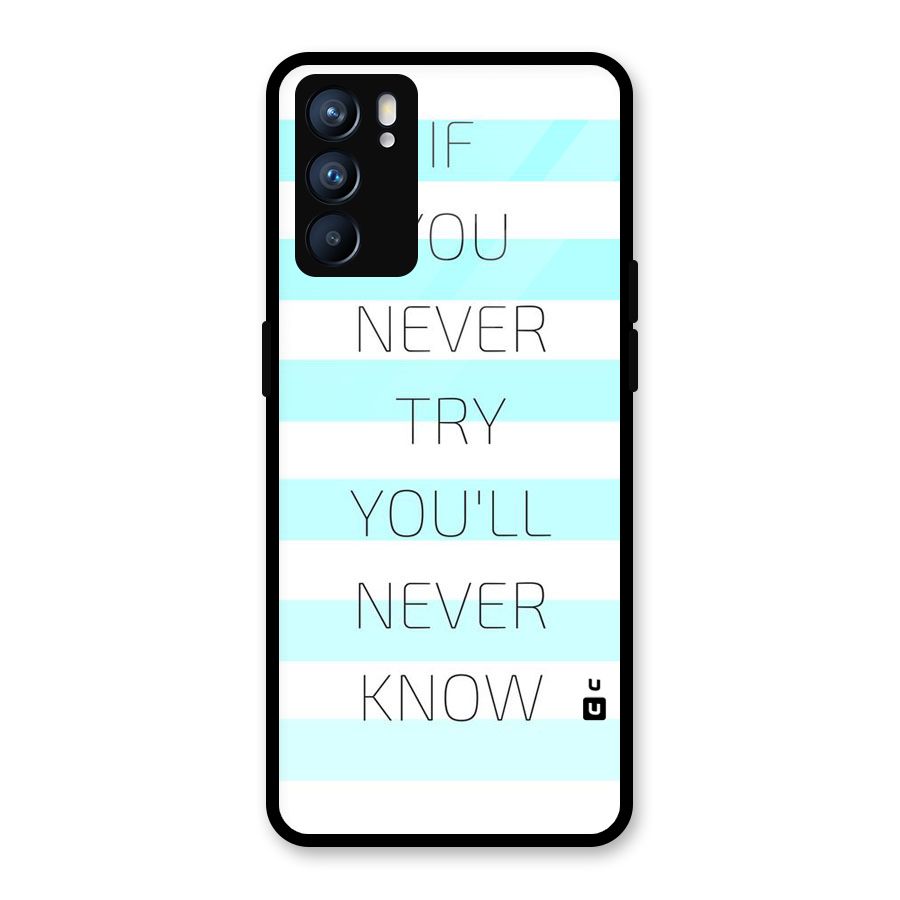 Try Know Glass Back Case for Oppo Reno6 5G