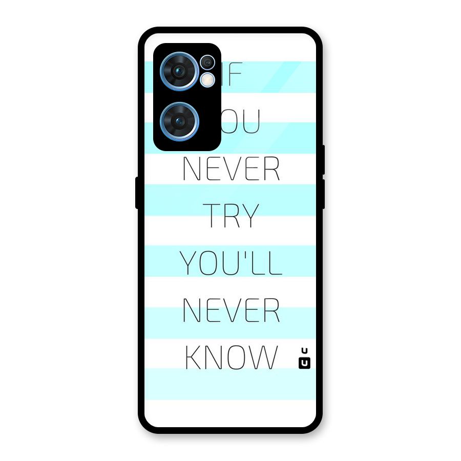 Try Know Glass Back Case for Oppo Reno7 5G
