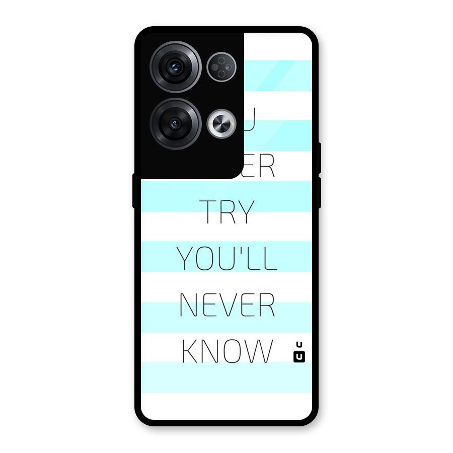 Try Know Glass Back Case for Oppo Reno8 Pro 5G