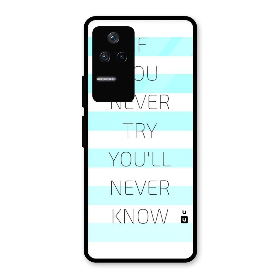 Try Know Glass Back Case for Poco F4 5G