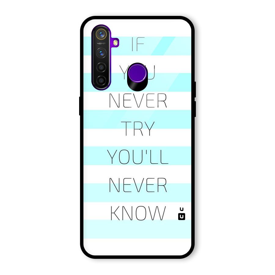 Try Know Glass Back Case for Realme 5 Pro