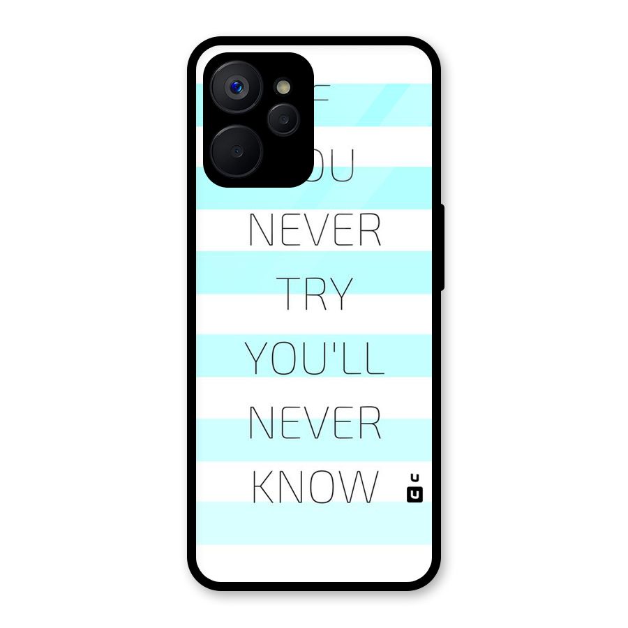 Try Know Glass Back Case for Realme 9i 5G