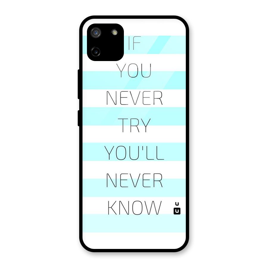 Try Know Glass Back Case for Realme C11