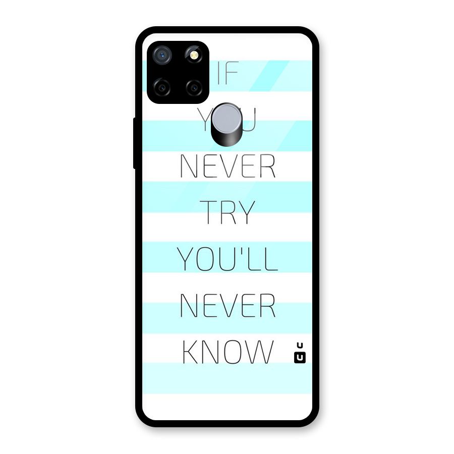 Try Know Glass Back Case for Realme C12