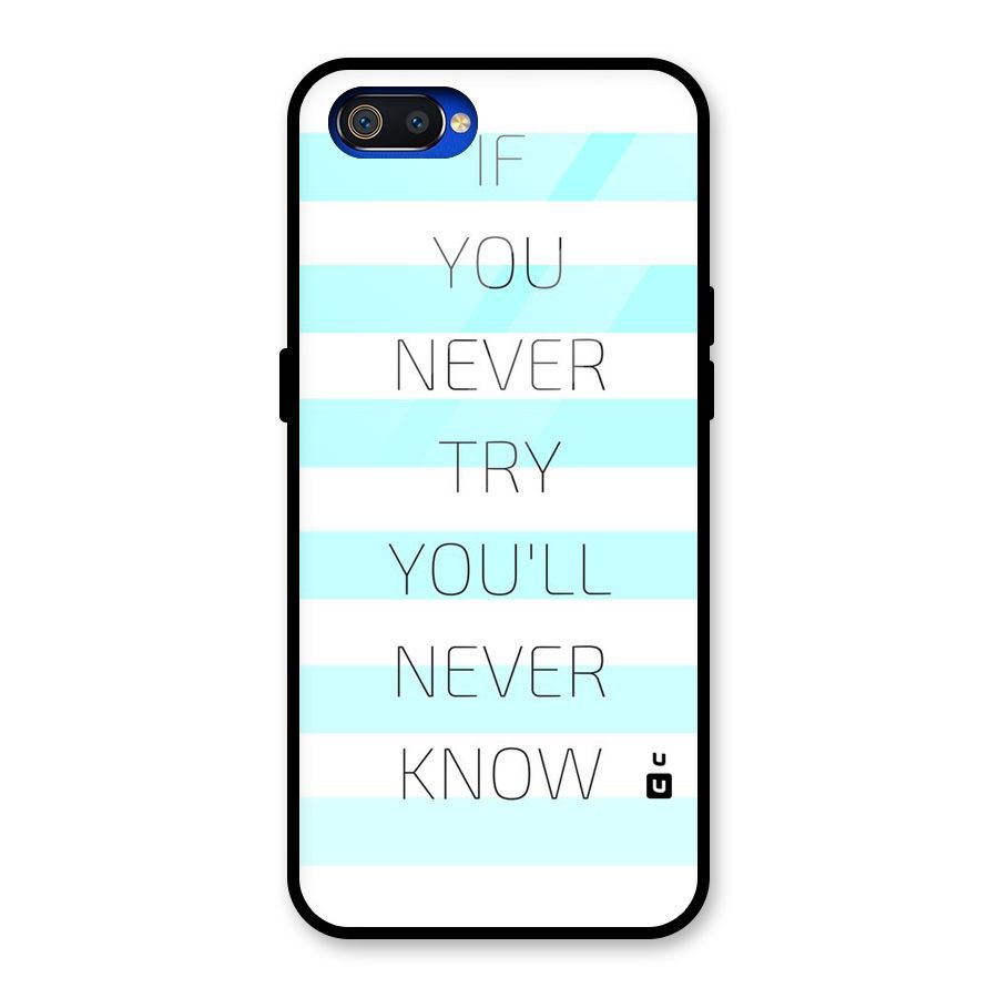 Try Know Glass Back Case for Realme C2