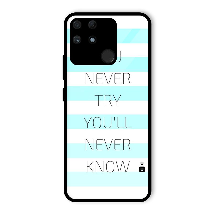 Try Know Glass Back Case for Realme Narzo 50A