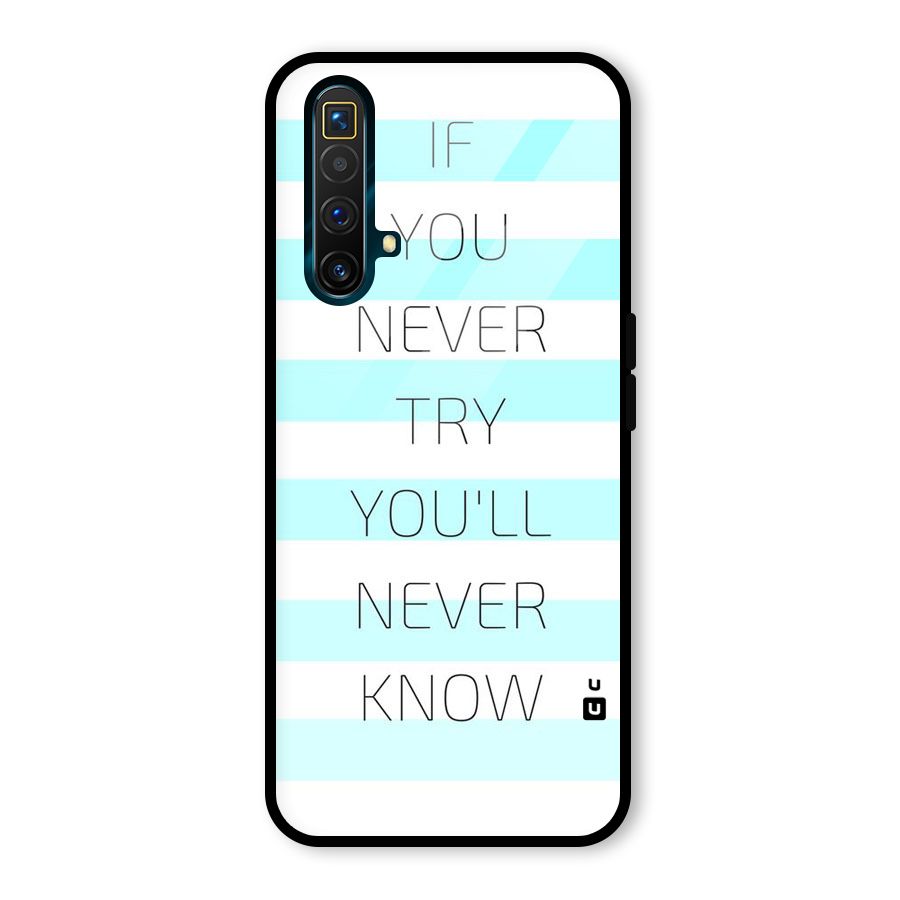 Try Know Glass Back Case for Realme X3