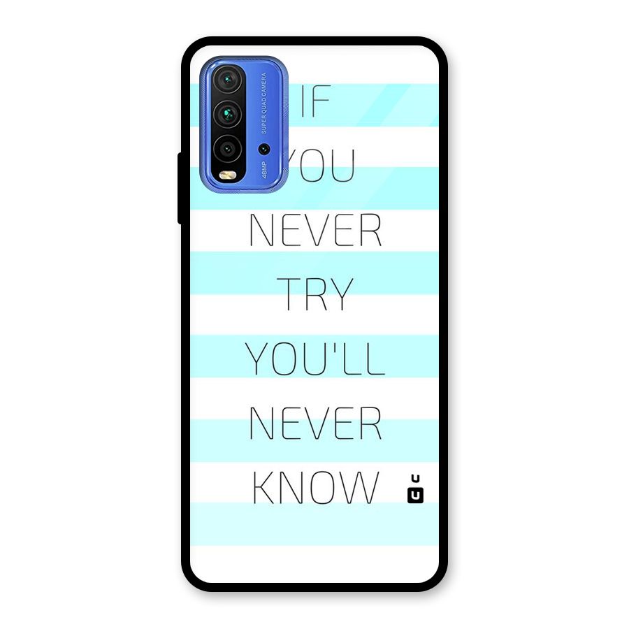 Try Know Glass Back Case for Redmi 9 Power