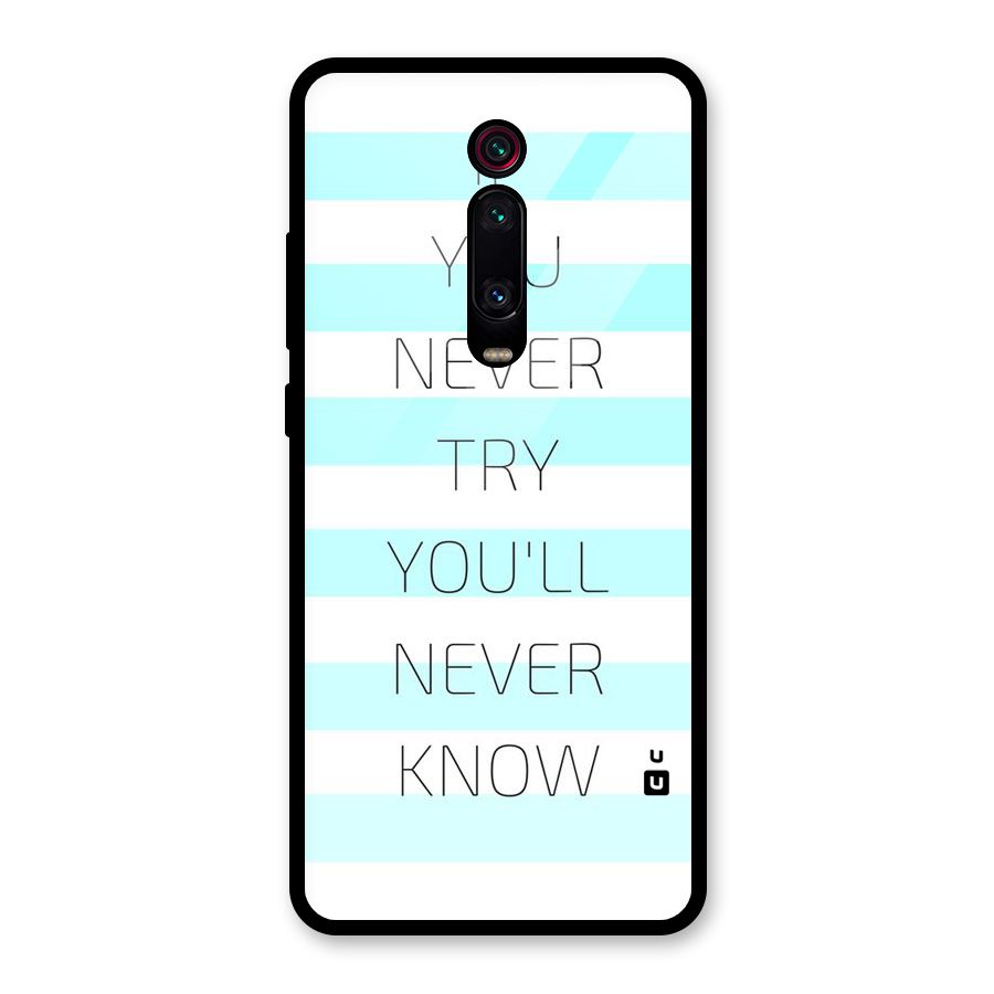 Try Know Glass Back Case for Redmi K20