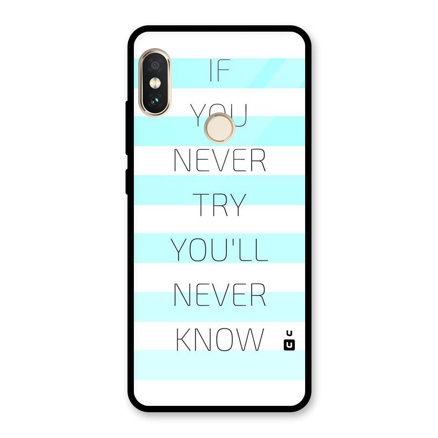 Try Know Glass Back Case for Redmi Note 5 Pro
