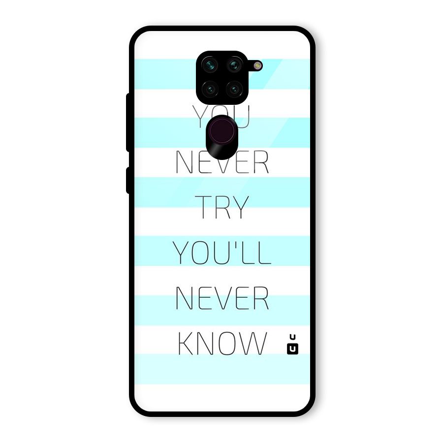 Try Know Glass Back Case for Redmi Note 9