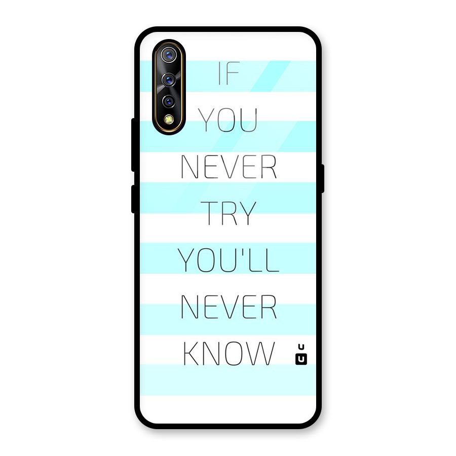 Try Know Glass Back Case for Vivo S1