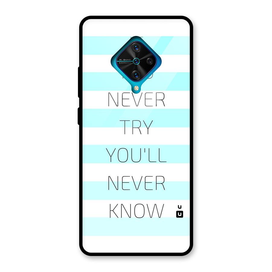 Try Know Glass Back Case for Vivo S1 Pro