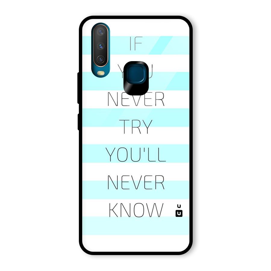Try Know Glass Back Case for Vivo U10