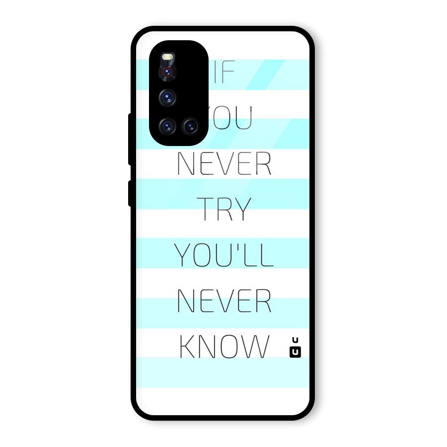 Try Know Glass Back Case for Vivo V19