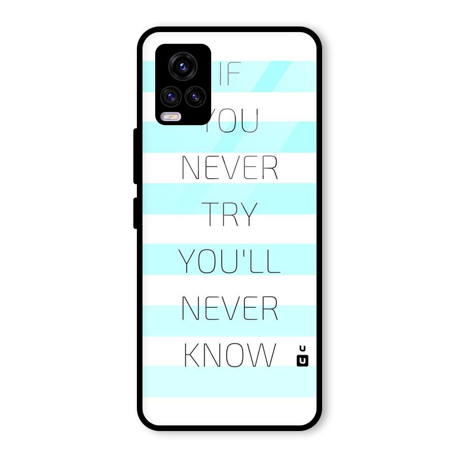 Try Know Glass Back Case for Vivo V20