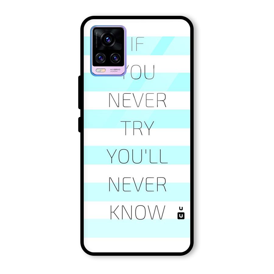 Try Know Glass Back Case for Vivo V20 Pro