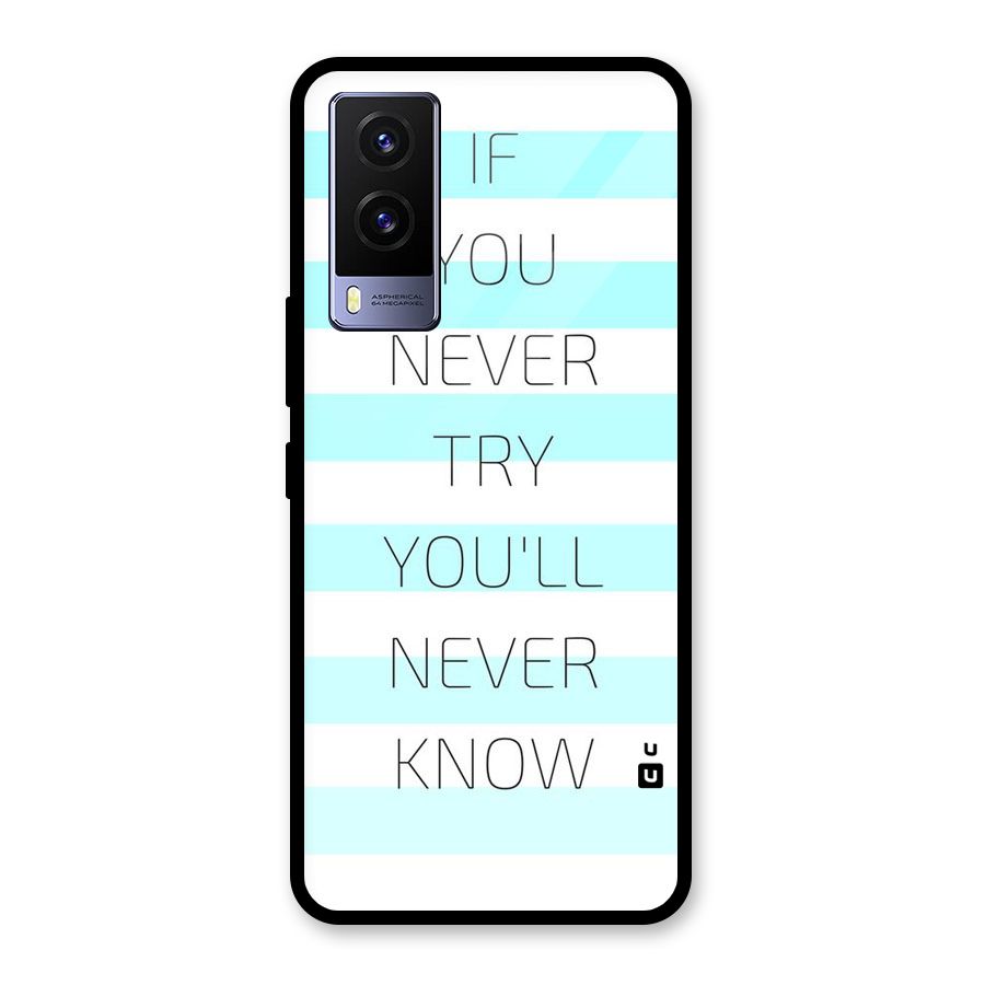 Try Know Glass Back Case for Vivo V21e 5G