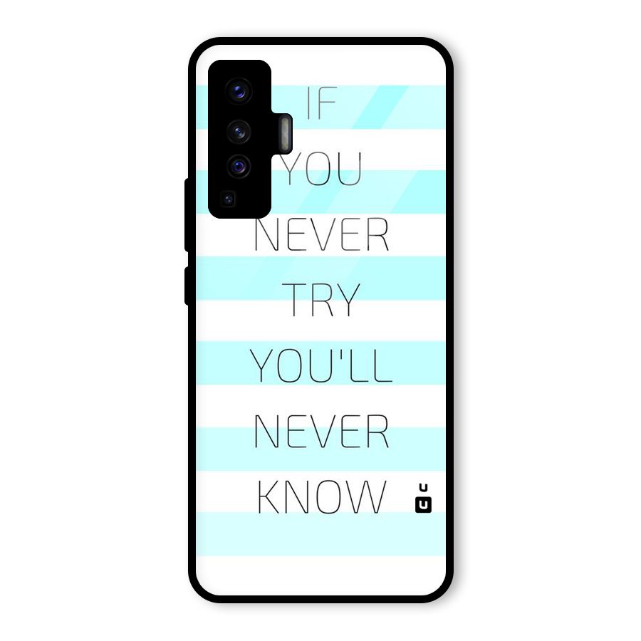 Try Know Glass Back Case for Vivo X50
