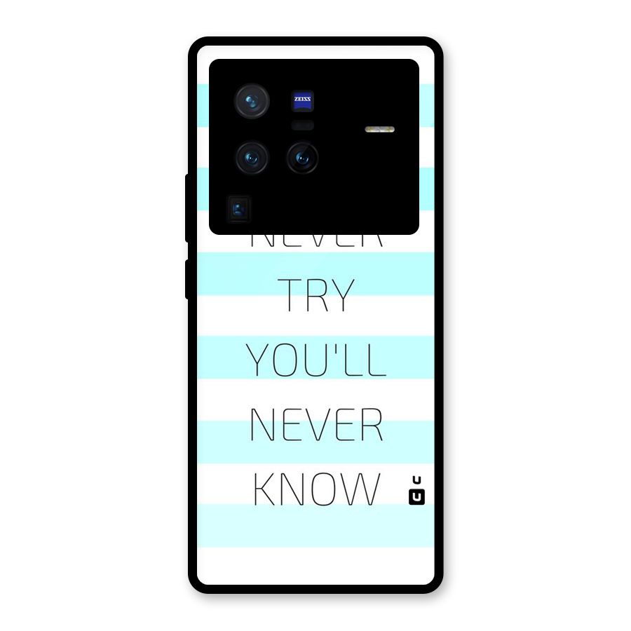 Try Know Glass Back Case for Vivo X80 Pro