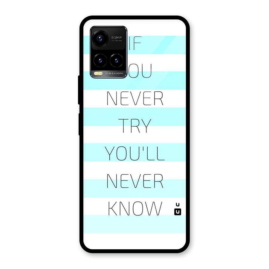 Try Know Glass Back Case for Vivo Y21A